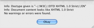 Validate HTML: Okay