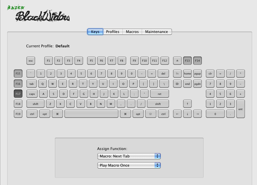 Razer Blackwidow Keyboard With Mac Os X Chipwreck