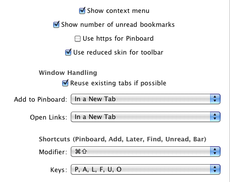 Settings 2.4 Extension settings