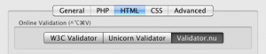 HTML online validation