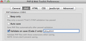 php validate on save extensions php validate on save: file extensions