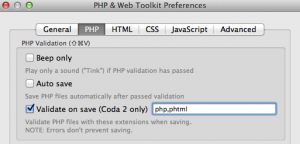 php validate on save: file extensions