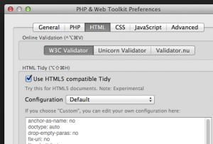 html5 tidy option New option for HTML5 Tidy